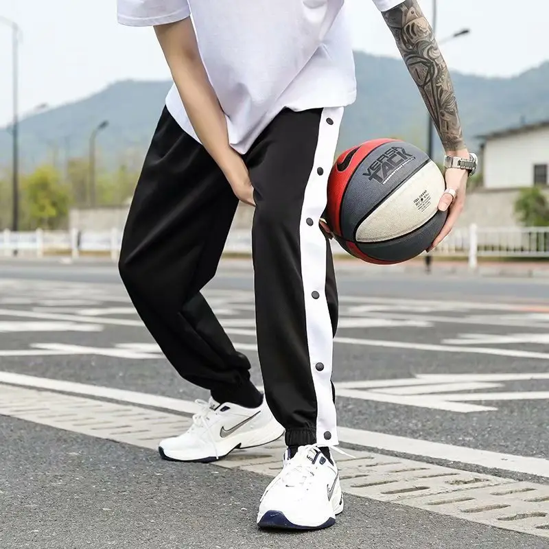 Men Ice Silk Buttoned Pants Summer Large - Image 6