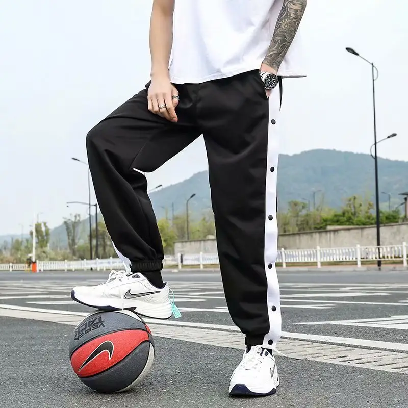 Men Ice Silk Buttoned Pants Summer Large — feature 21