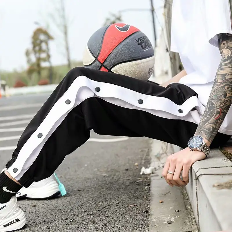 Men Ice Silk Buttoned Pants Summer Large — feature 23