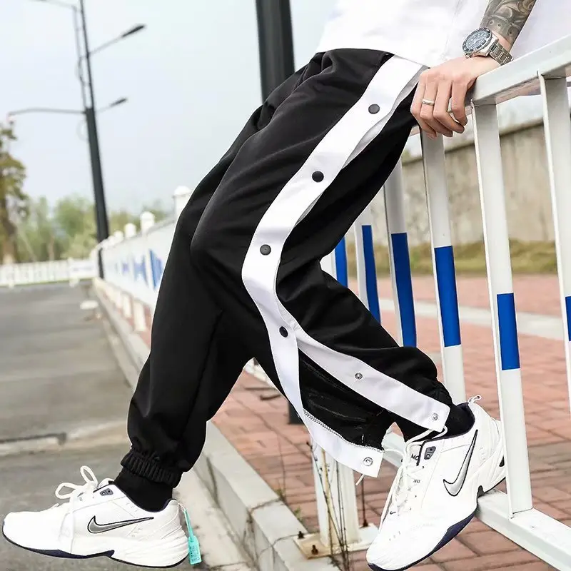 Men Ice Silk Buttoned Pants Summer Large — feature 24