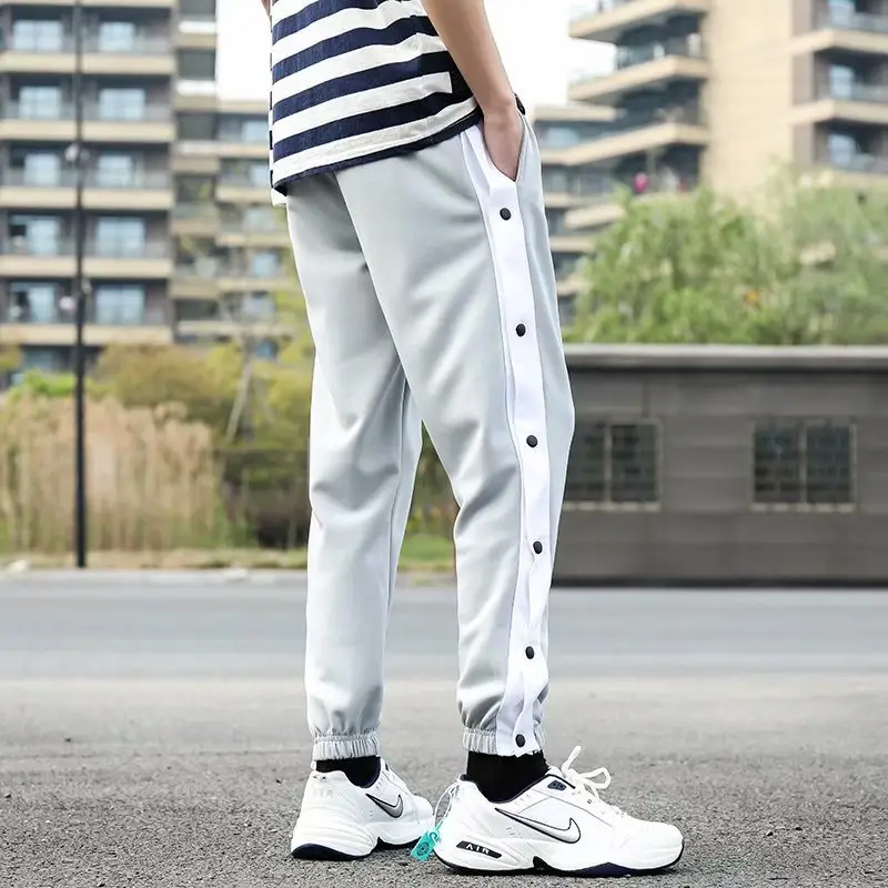 Men Ice Silk Buttoned Pants Summer Large — feature 28
