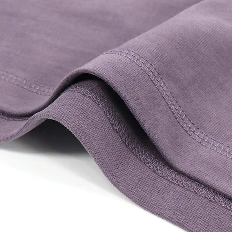 Men Women 300g Black Cotton T-Shirt Plain - Image 14