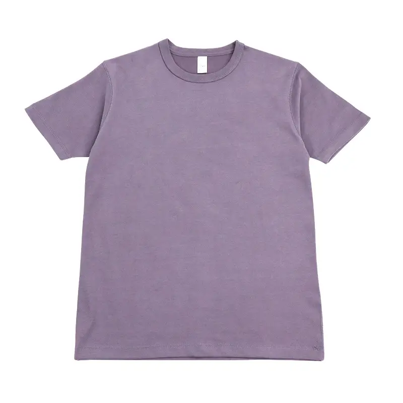 Men Women 300g Black Cotton T-Shirt Plain - Image 15