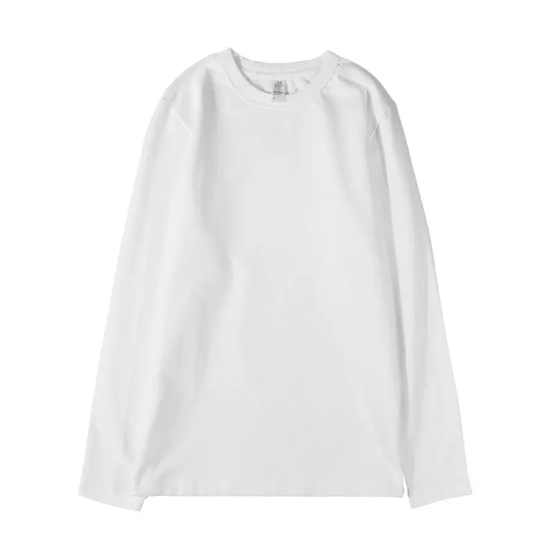 Men Women 300g Black Cotton T-Shirt Plain - Image 6