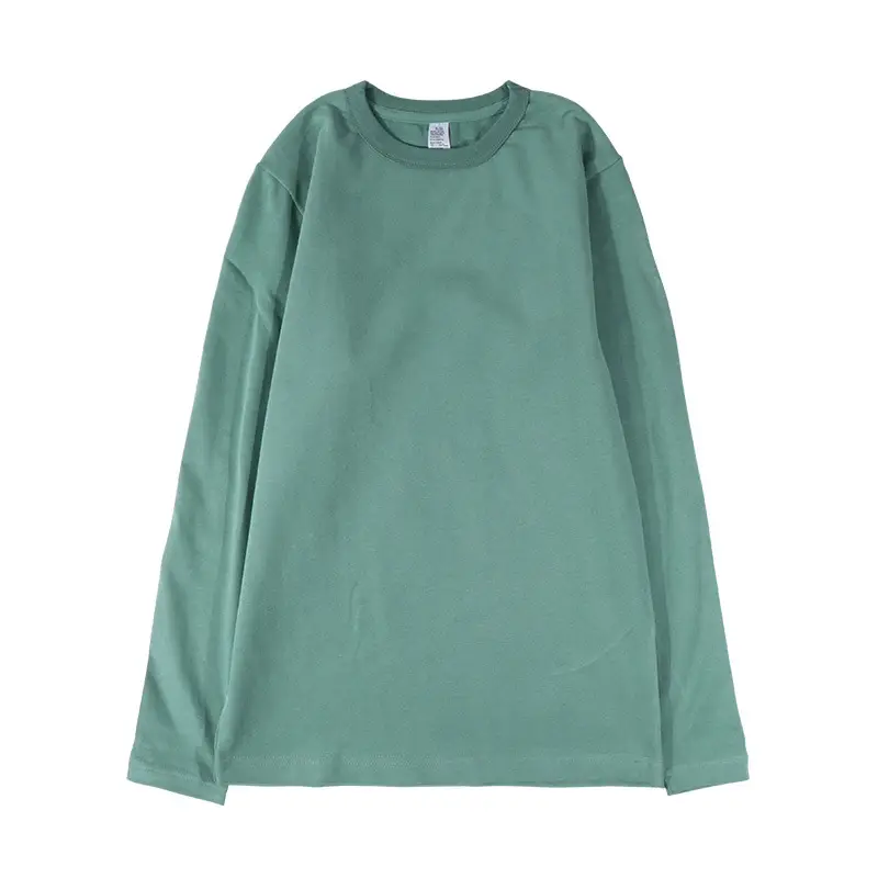 Men Women 300g Black Cotton T-Shirt Plain - Image 8