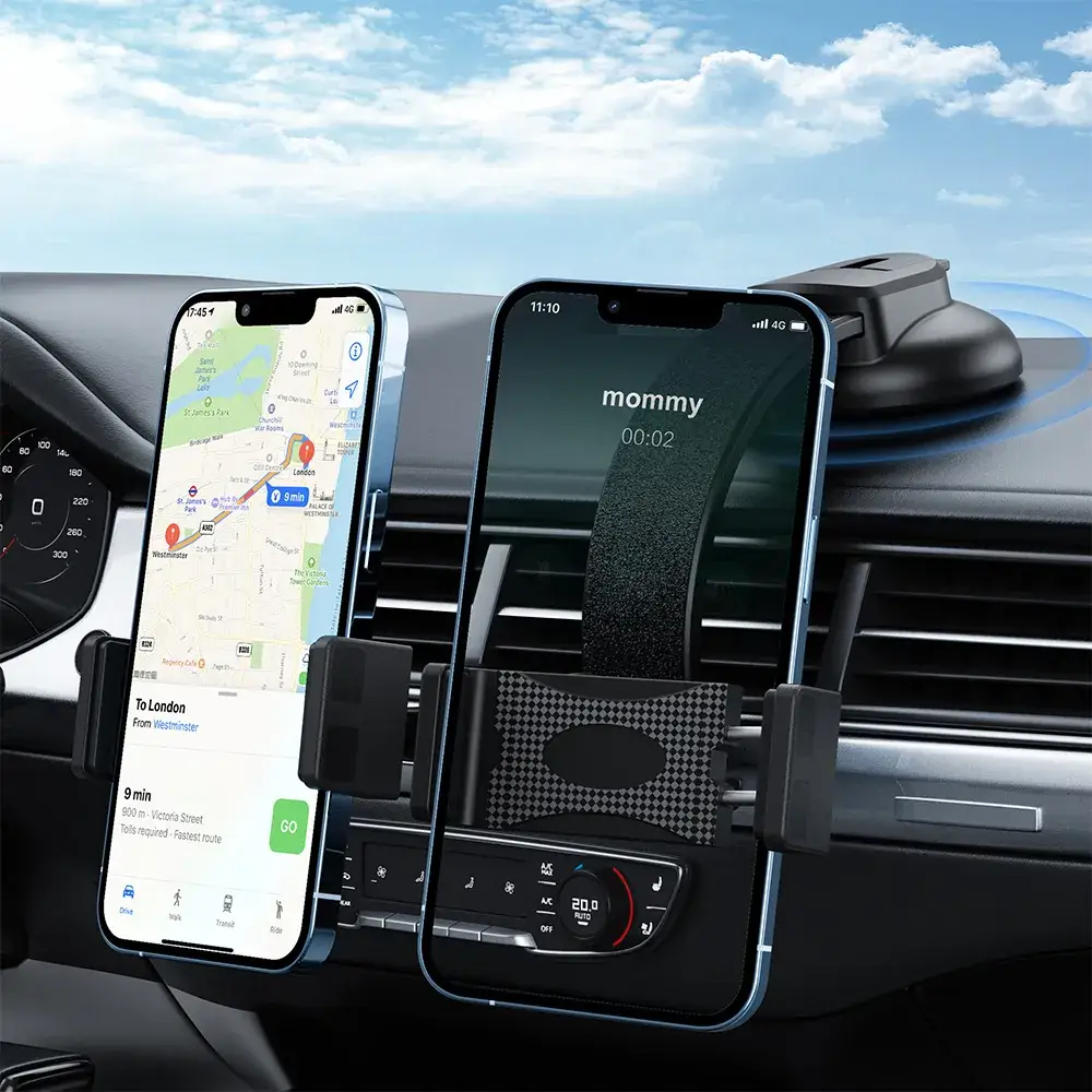 Car Phone Bracket 11cm Double Chuck Navigation Clip - Image 5