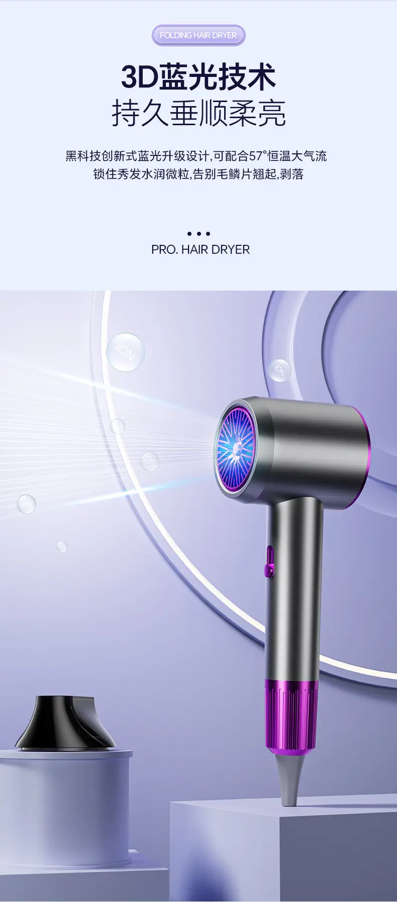 High Speed Hair Dryer with Negative Ion Technology — feature 13