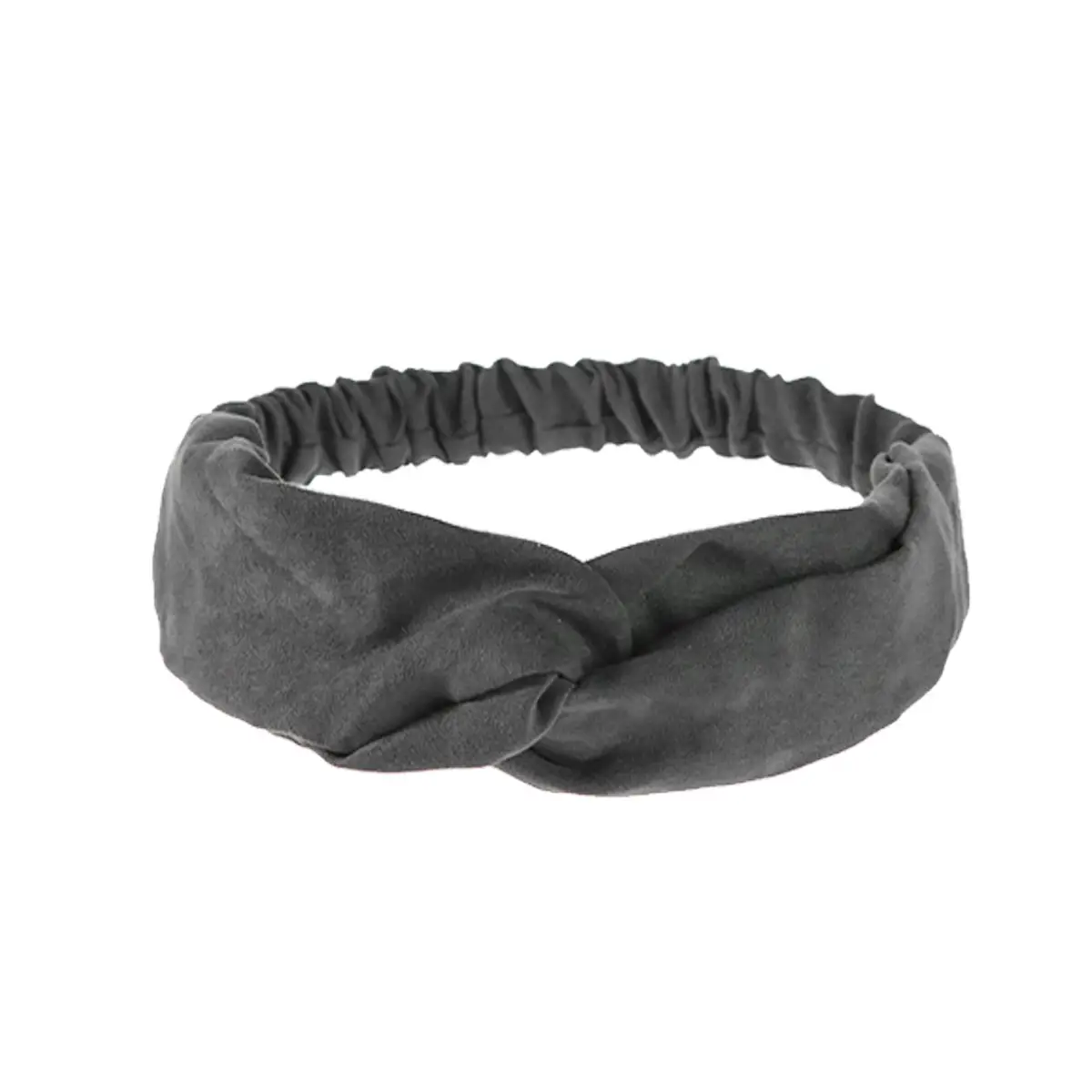 Green Elastic Cross Hair Band for Women - Image 5