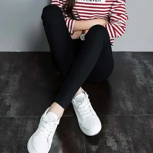 Women Elastic Black Leggings Summer Wear 2021 - Image 5
