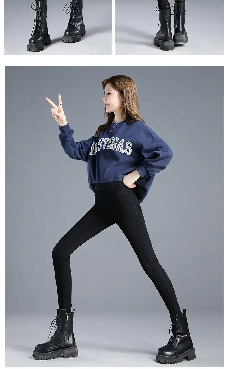 Women Elastic Black Leggings Summer Wear 2021 — feature 18