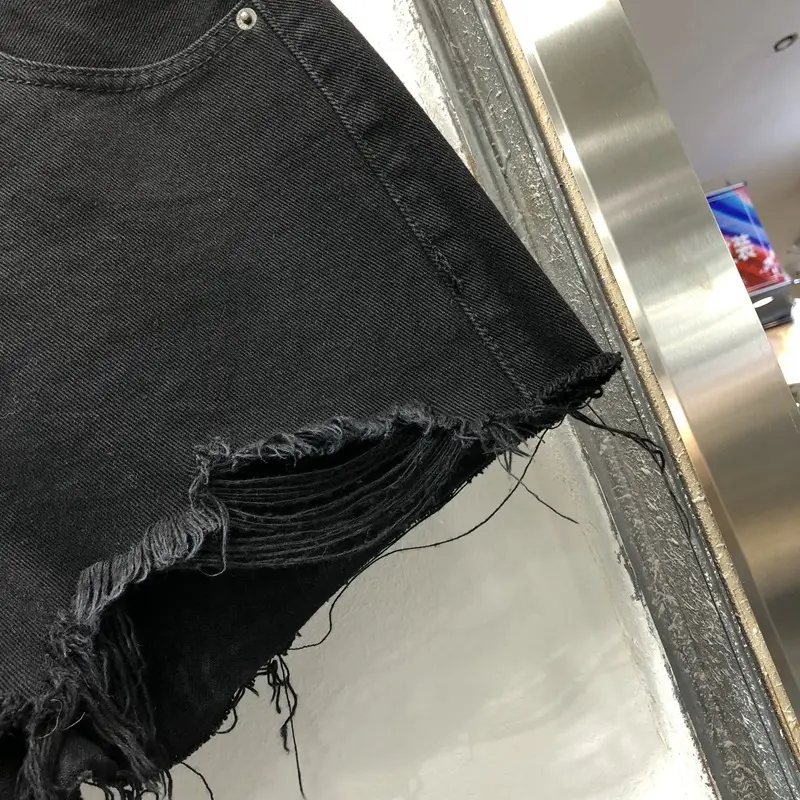 Black High Waist Denim Shorts for Girls New Arrival - Image 7
