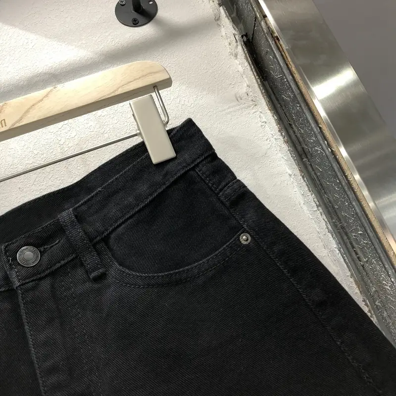 Black High Waist Denim Shorts for Girls New Arrival - Image 8