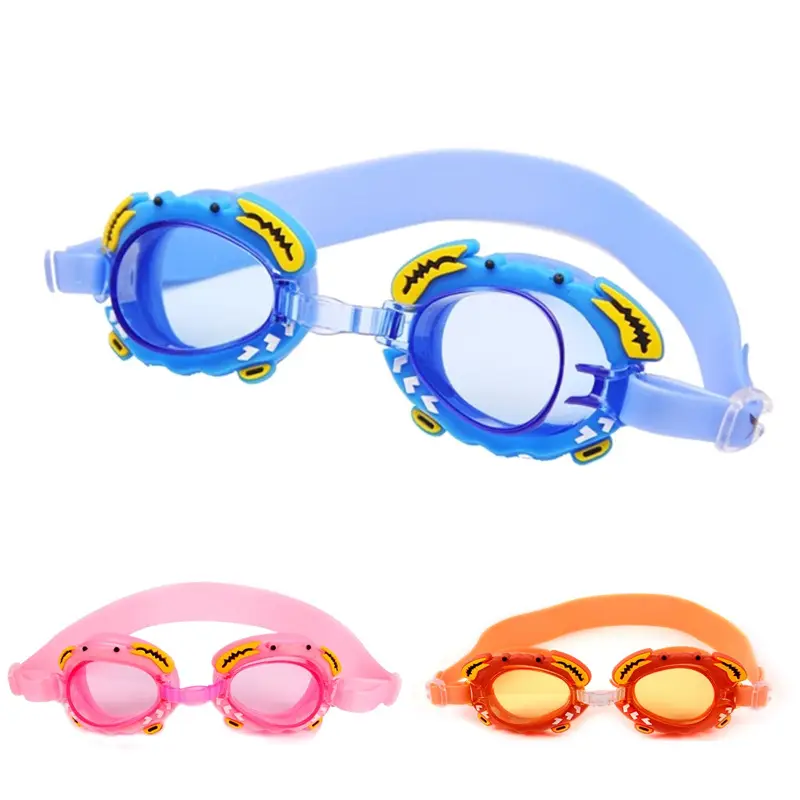 Children's crab swimming goggles children's swimming goggles learning swimming glasses baby cartoon swimming equipment manufacturers wholesale bags