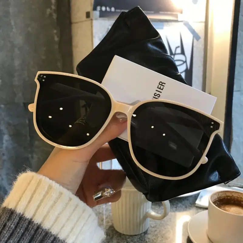 Women Anti-Uv Sunglasses Big Face Slimming Look 2024 - Image 2