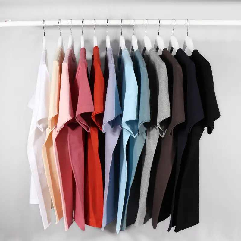 Men's Maroon Cotton T-Shirt Short Sleeve Couple Wear - Image 38
