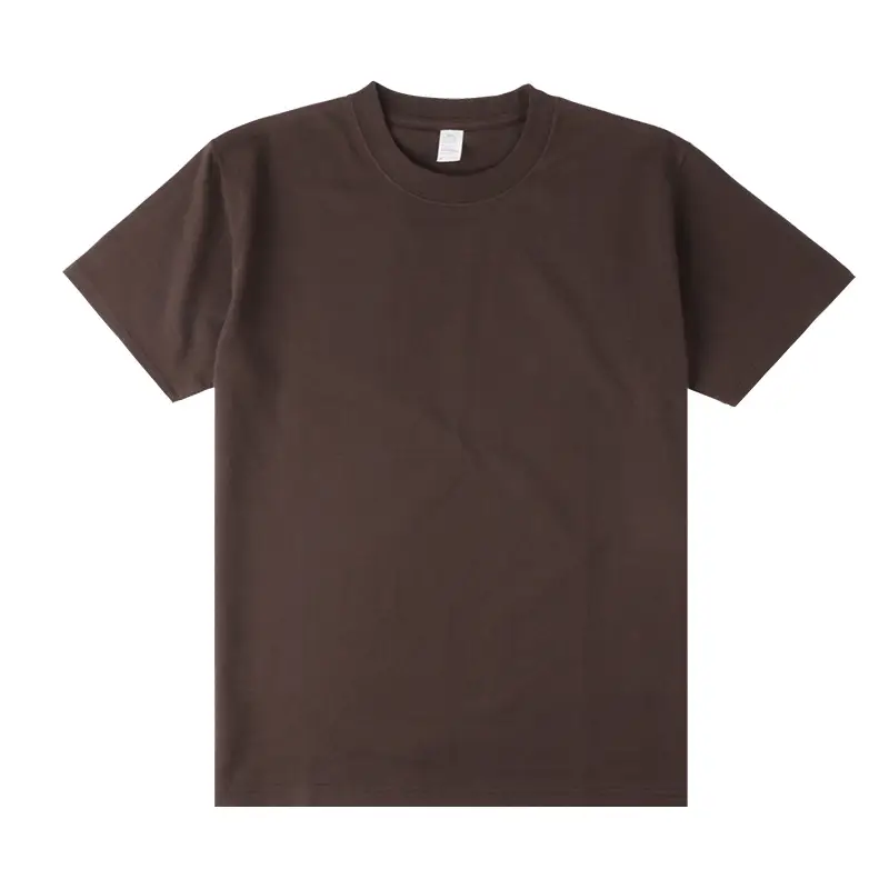 Men's Maroon Cotton T-Shirt Short Sleeve Couple Wear - Image 18