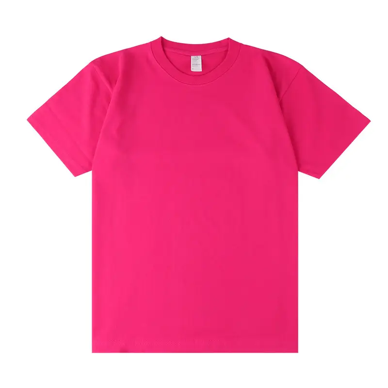Men's Maroon Cotton T-Shirt Short Sleeve Couple Wear - Image 34