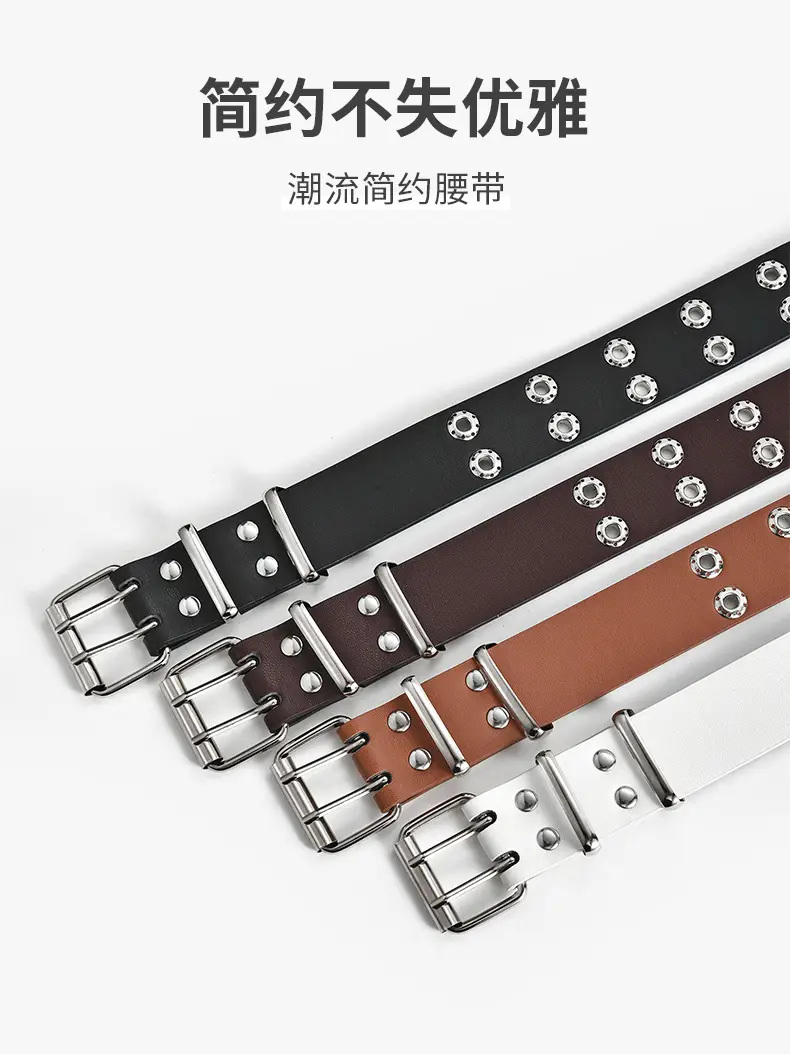 Silver PU Belt with Diamond Buckle for Women — feature 34