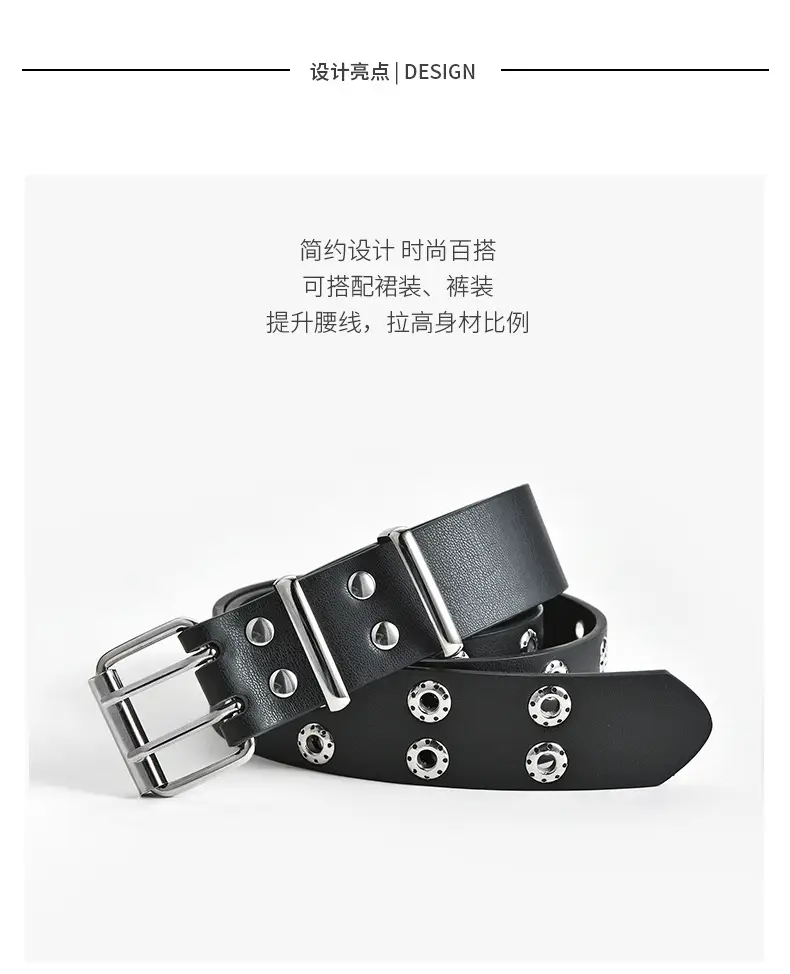 Silver PU Belt with Diamond Buckle for Women — feature 40