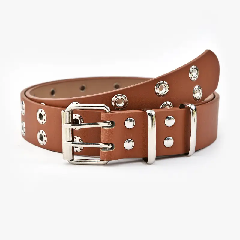 Silver PU Belt with Diamond Buckle for Women - Image 4