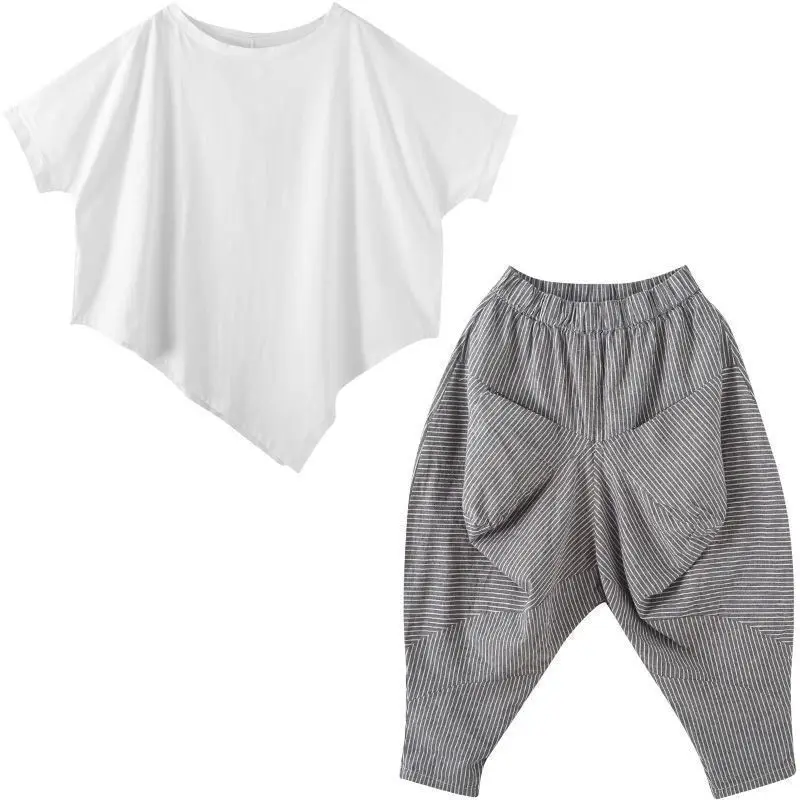 Cross-border Thailand Summer Loose Plus Size Cotton Harem Pants Set - Image 8