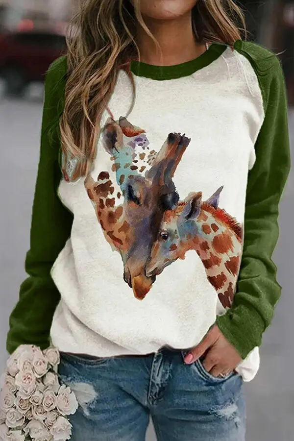 Cute Cat 3D Print Long Sleeve T-Shirt - Image 3