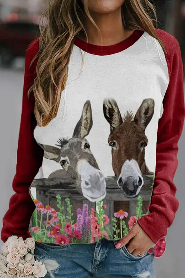 Cute Cat 3D Print Long Sleeve T-Shirt - Image 9