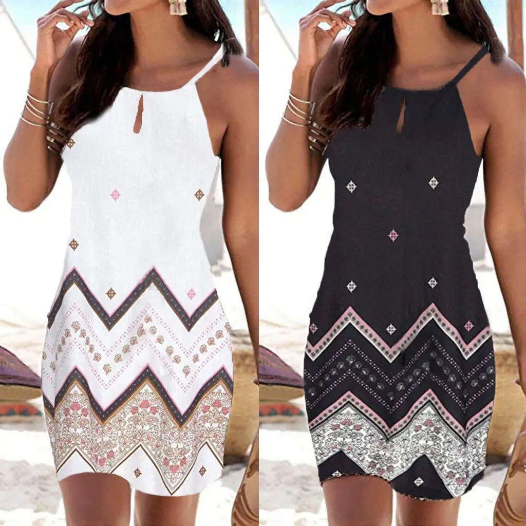 White Embroidered Sleeveless Dress with Flower Detail — feature 3
