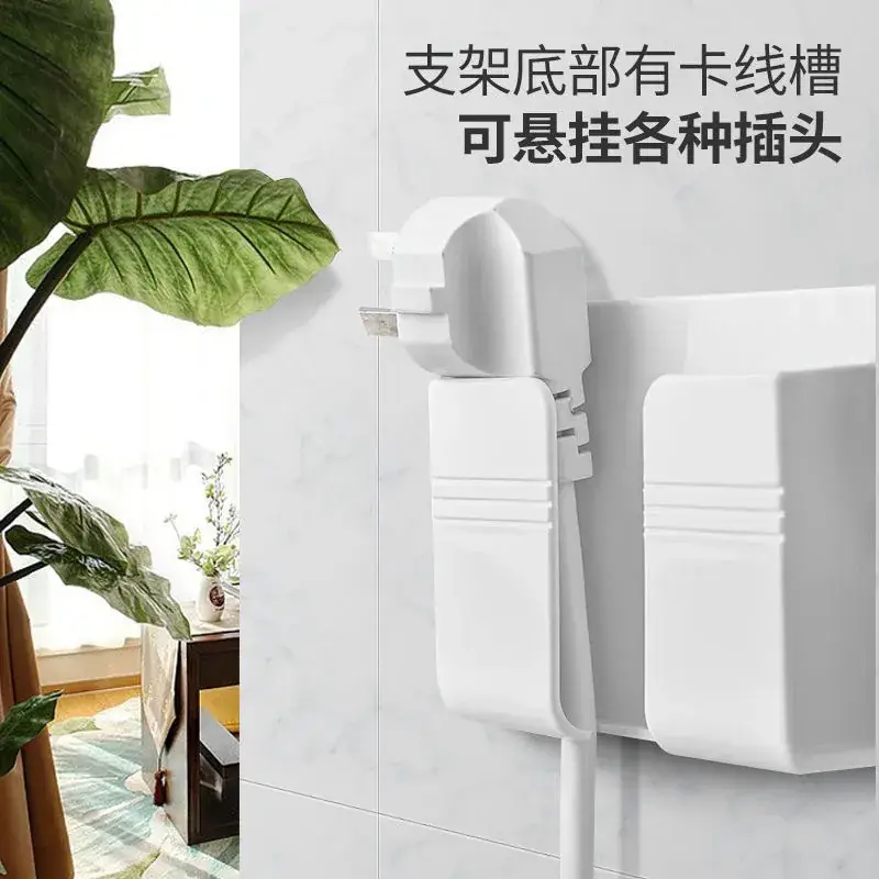 Wall-Mounted Phone Stand Gray No Drill - Image 31