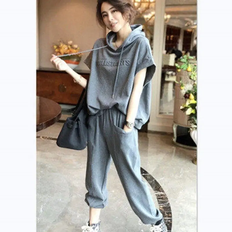 Women Grey Two-Piece Casual Set Spring Summer 2026 - Image 6