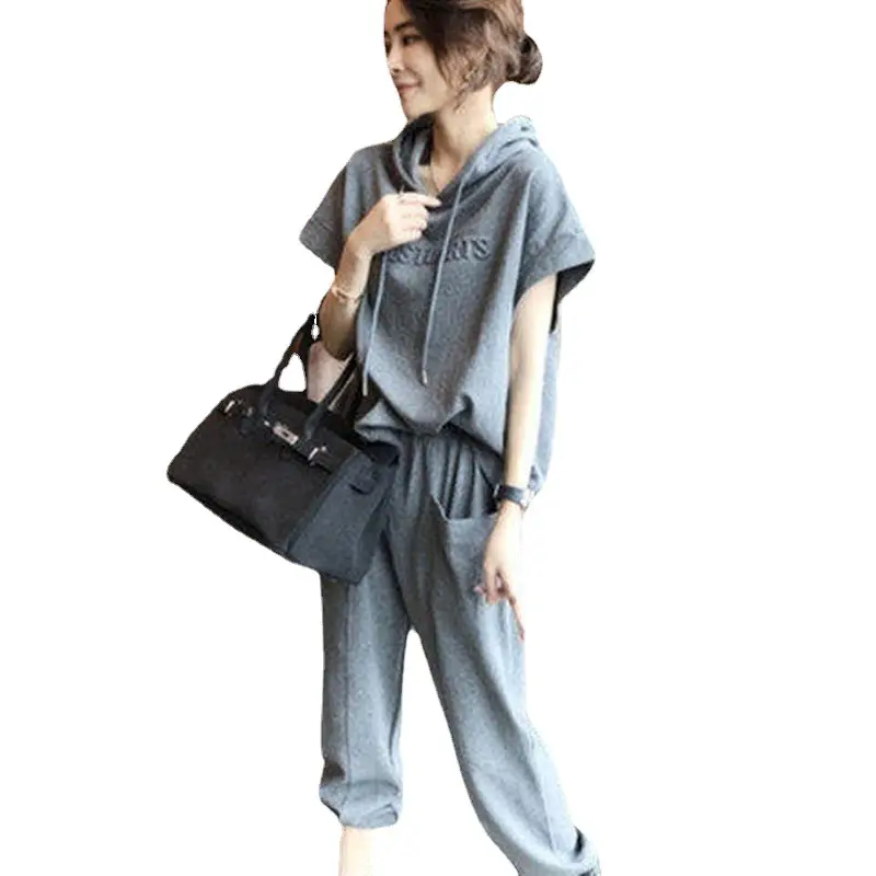 Women Grey Two-Piece Casual Set Spring Summer 2026 - Image 7