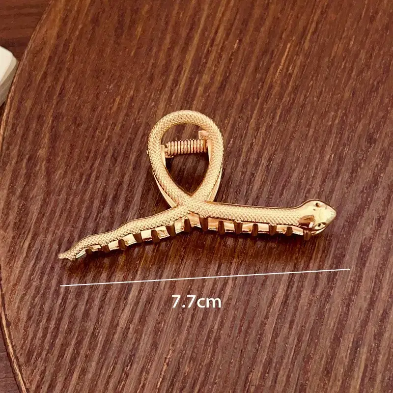 Large Silver Hairpin with Pearl Grip and Rhinestone Back