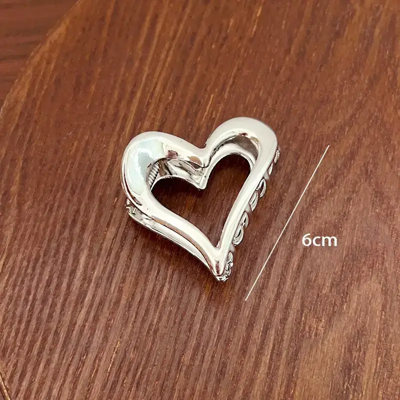 Large Silver Hairpin with Pearl Grip and Rhinestone Back