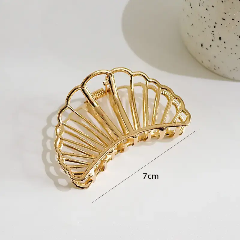 Large Silver Hairpin with Pearl Grip and Rhinestone Back