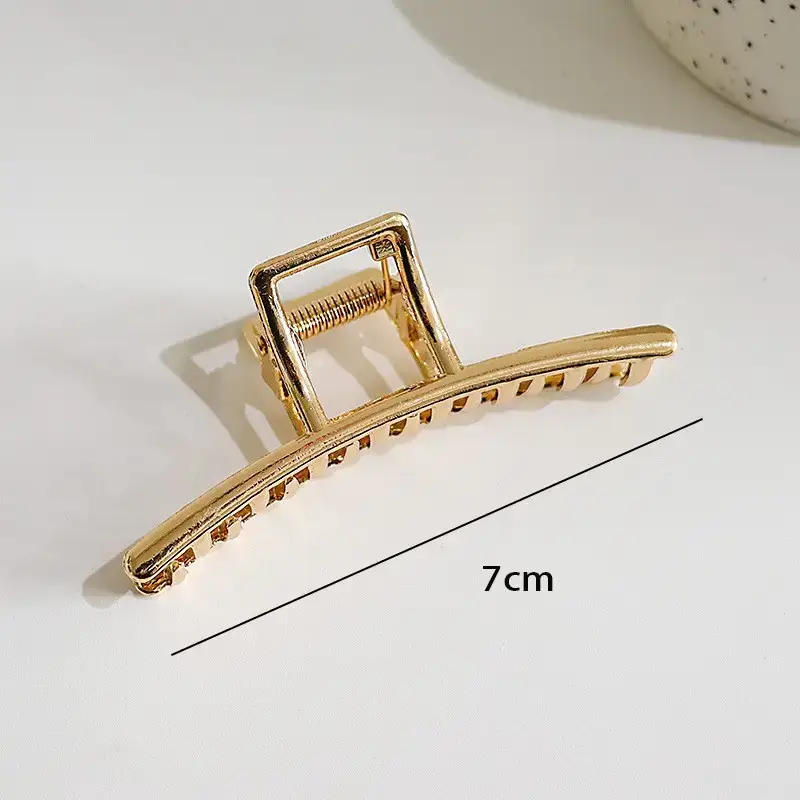 Large Silver Hairpin with Pearl Grip and Rhinestone Back