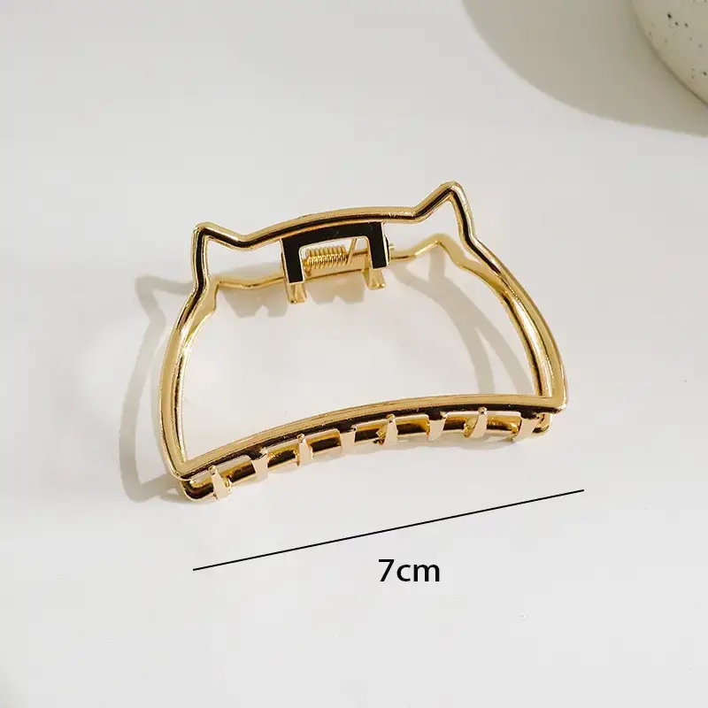 Large Silver Hairpin with Pearl Grip and Rhinestone Back