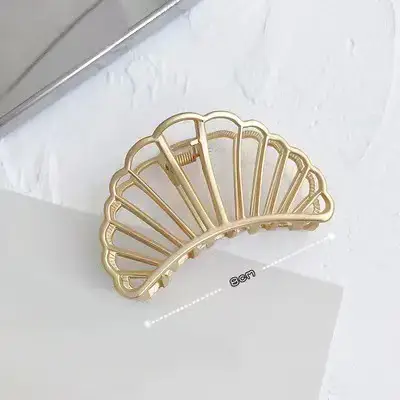 Large Silver Hairpin with Pearl Grip and Rhinestone Back