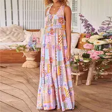 2025 Cross-Border Colorful Tie-Dye Off-Shoulder Dress for Plus Size Women — feature 3
