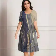 2025 Cross-Border Colorful Tie-Dye Off-Shoulder Dress for Plus Size Women — feature 7