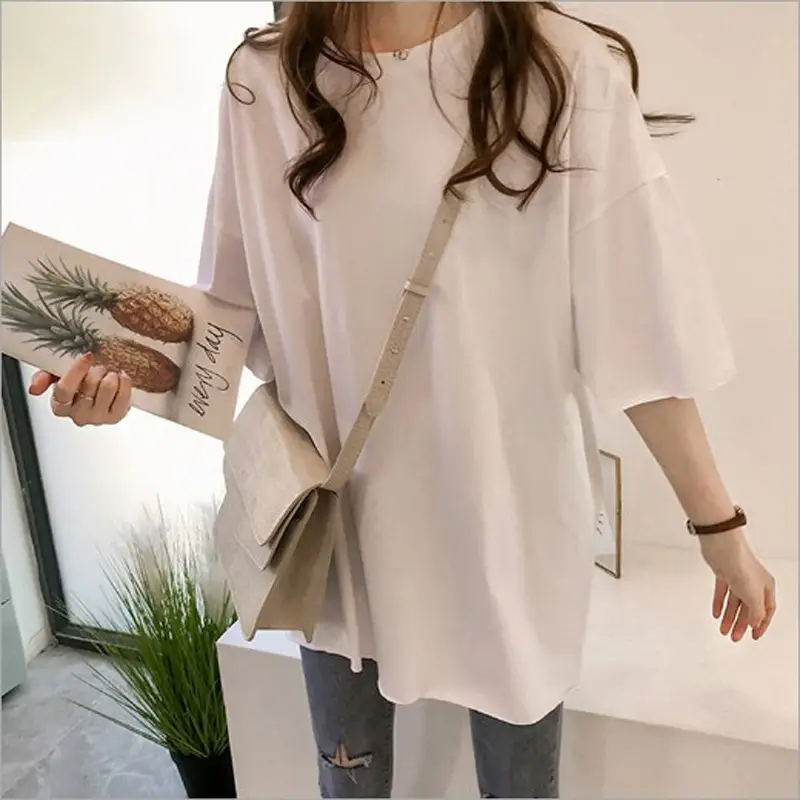Women Purple Short Sleeve T-Shirt Large Summer 2021