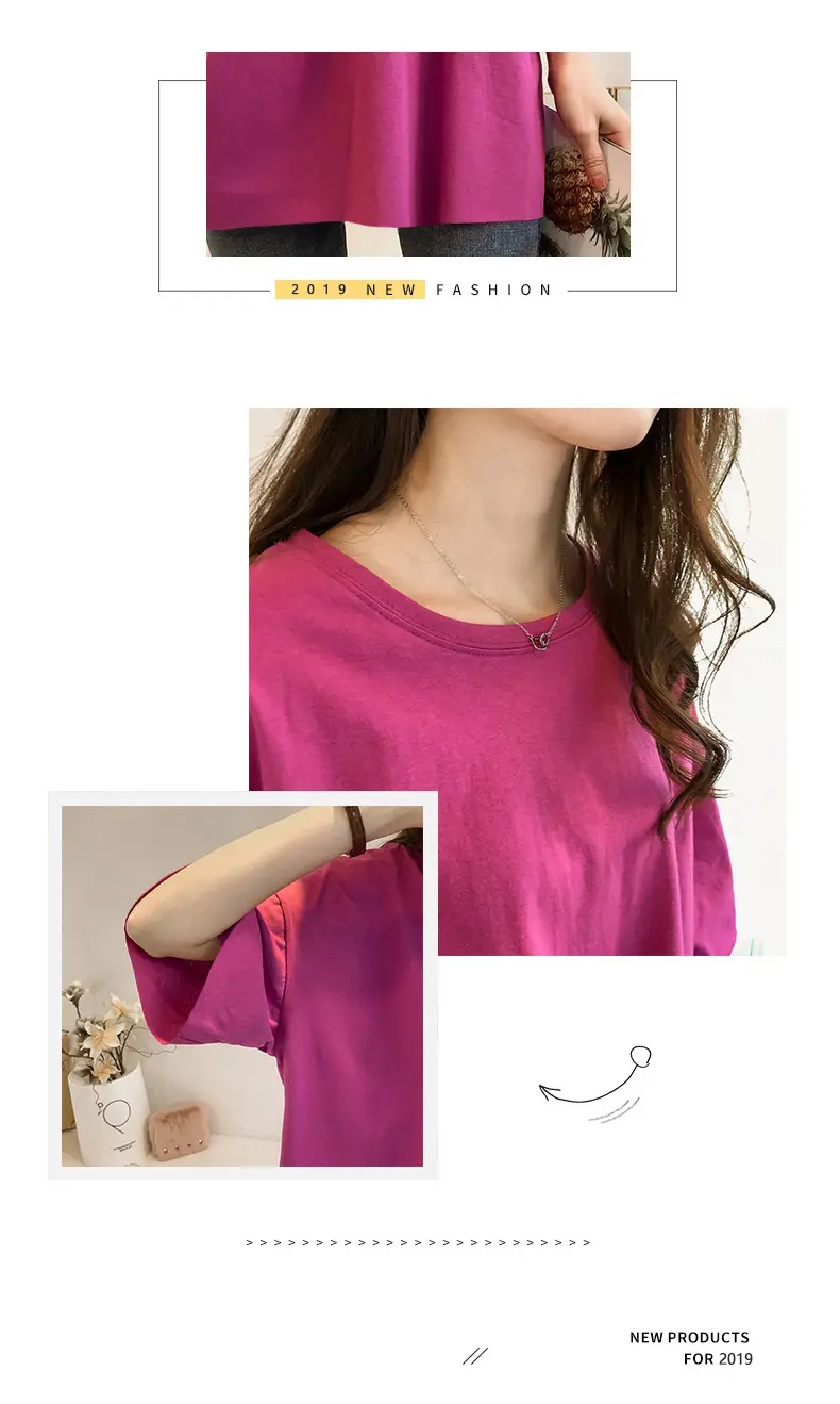 Women Purple Short Sleeve T-Shirt Large Summer 2021 — feature 7