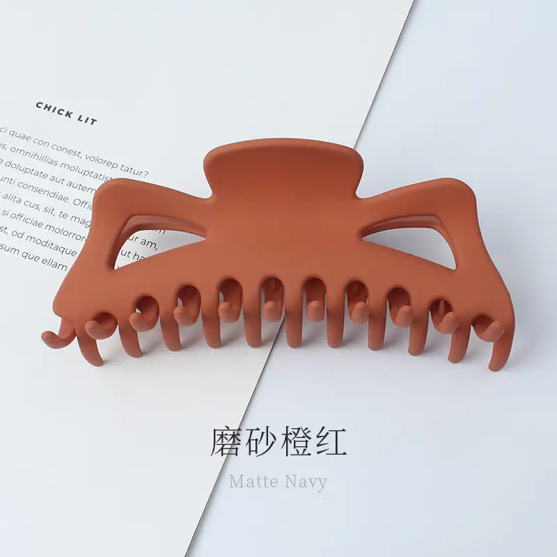 Matte Navy Hair Clip for Women Autumn Winter - Image 15