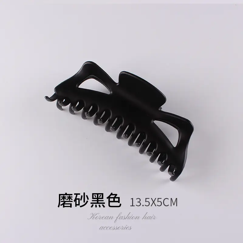 Matte Navy Hair Clip for Women Autumn Winter - Image 8
