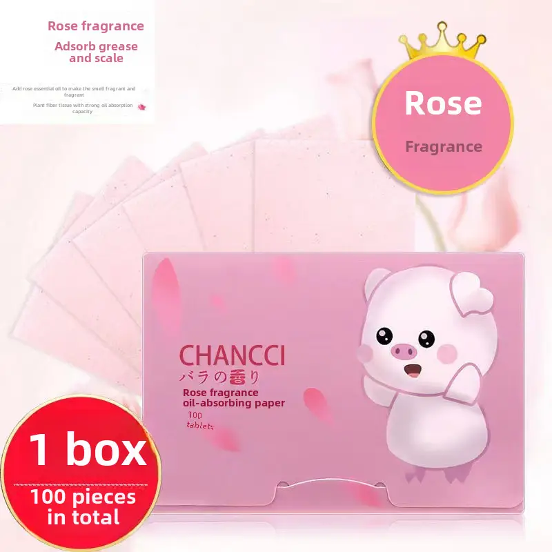 Green Tea Fragrance Facial Oil Absorbing Paper 100pcs - Image 3
