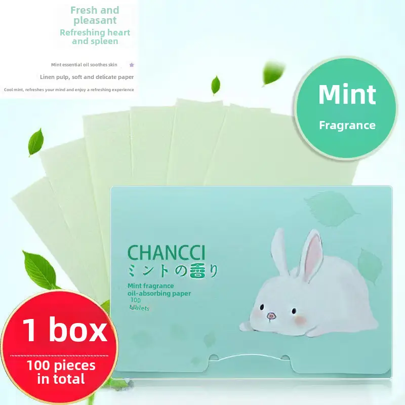 Green Tea Fragrance Facial Oil Absorbing Paper 100pcs - Image 6