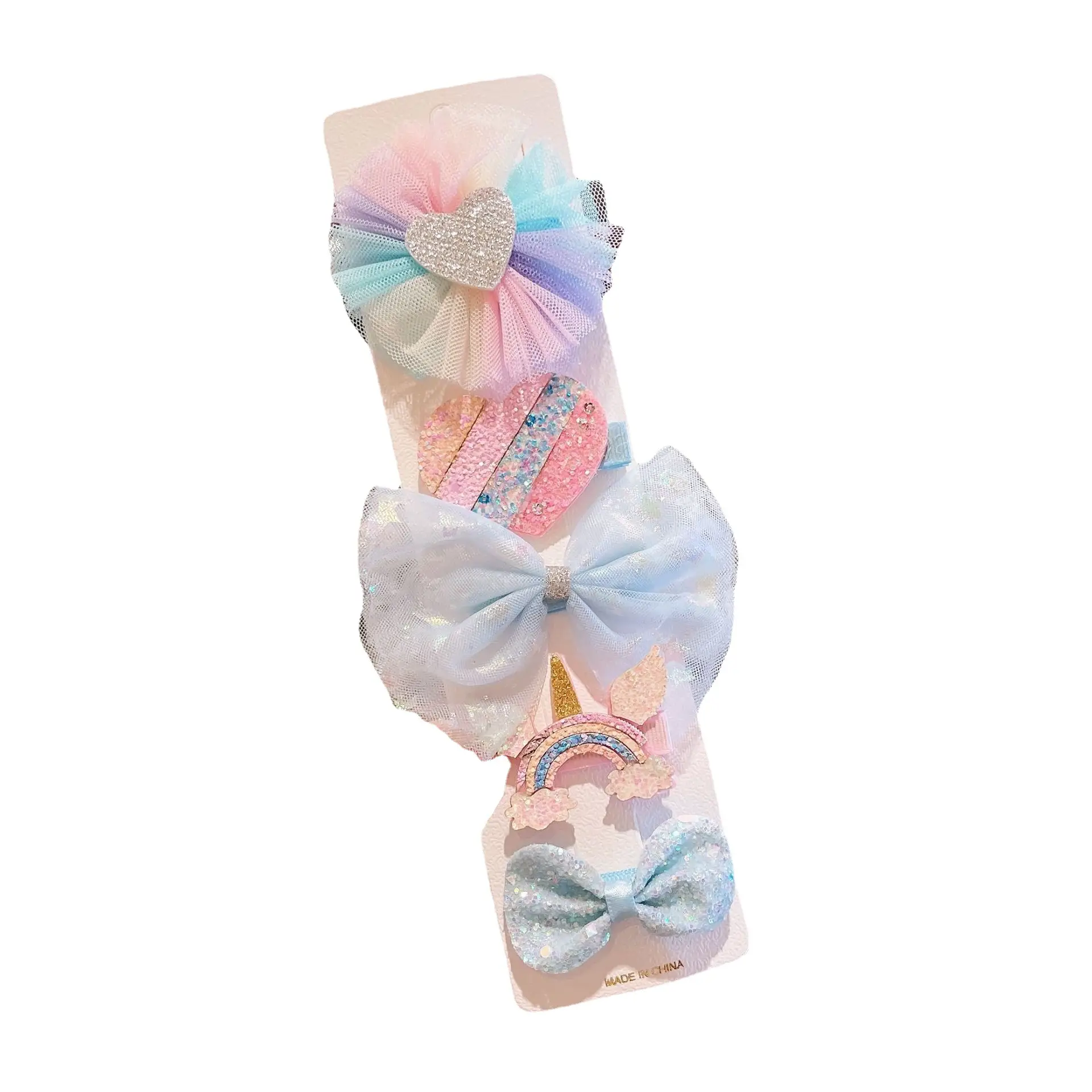 Frozen Hairpin Set Bow Hairpin Headwear Super Fairy Korean Girl Baby Aisha Princess Hair Accessories