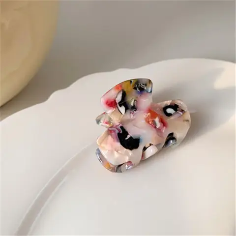 Cross-Border New Acetic Acid Toothed Clip Small Fresh Girl Heart Summer Bangs Clip Small Hair Clip Versatile Hair Accessories Headwear - Image 5