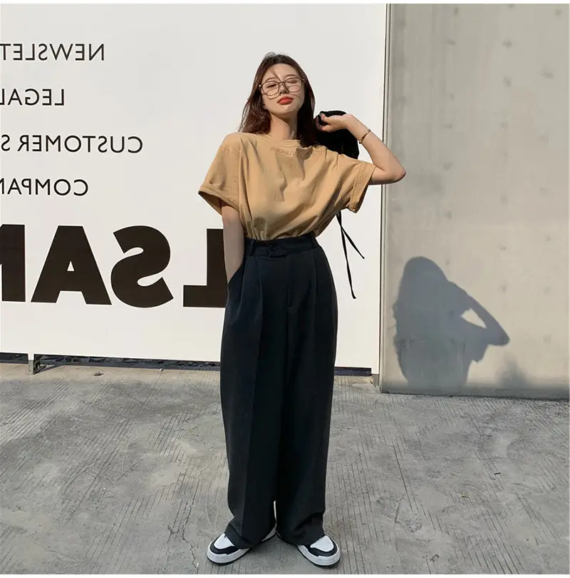 Women Short Sleeve T-Shirt White Loose Fit 2025 — feature 13