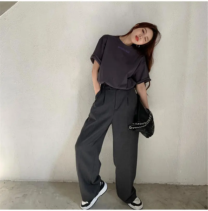 Women Short Sleeve T-Shirt White Loose Fit 2025 — feature 20