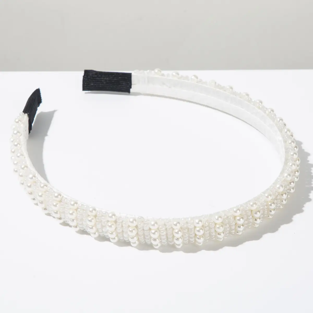 Korean Style Crystal Hairband with Black Strap - Image 9